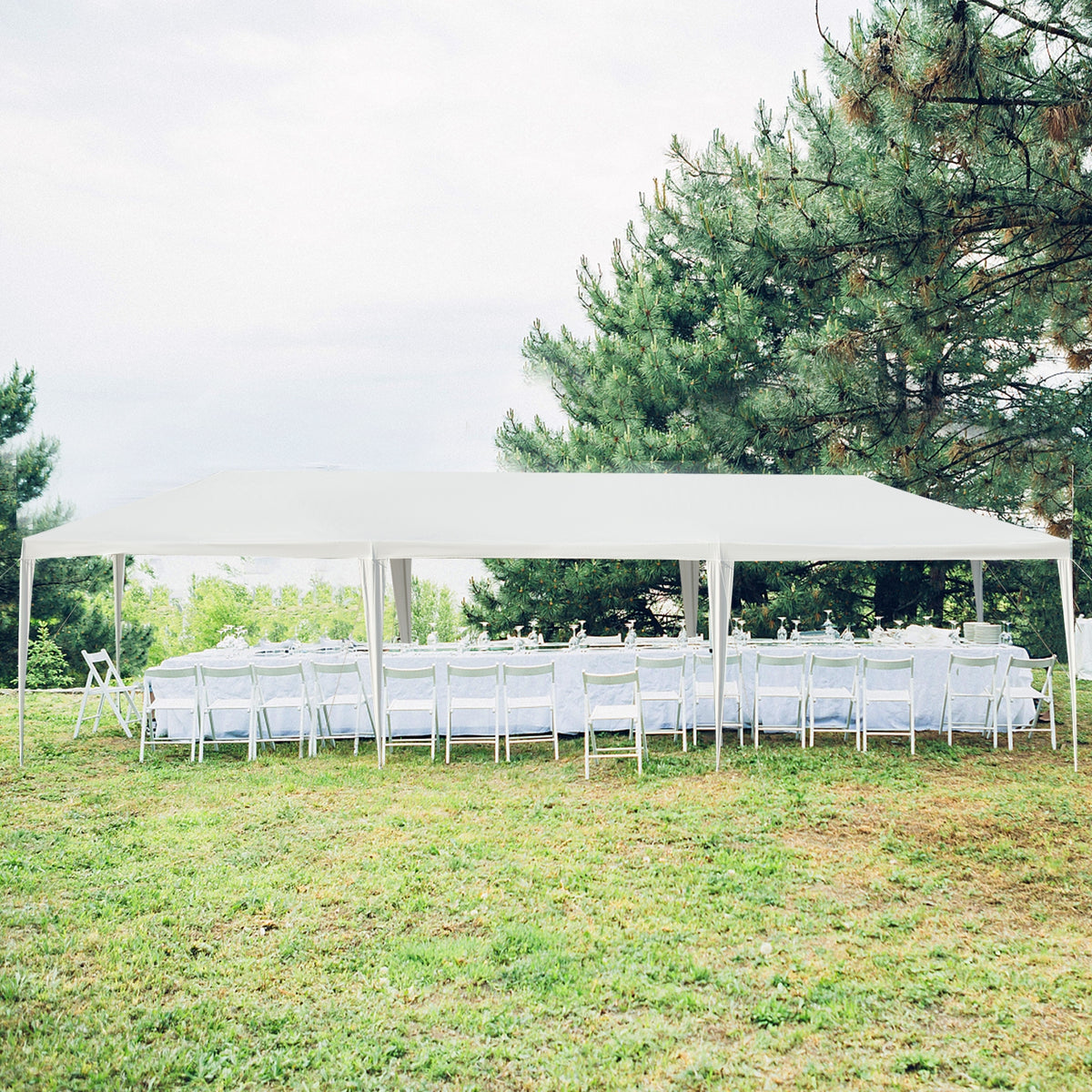 10 x 30 Feet Canopy Tent with 5 Removable Sidewalls