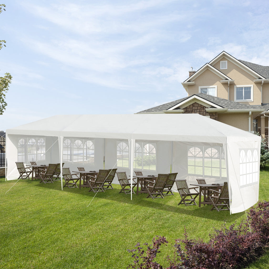 10 x 30 Feet Canopy Tent with 5 Removable Sidewalls