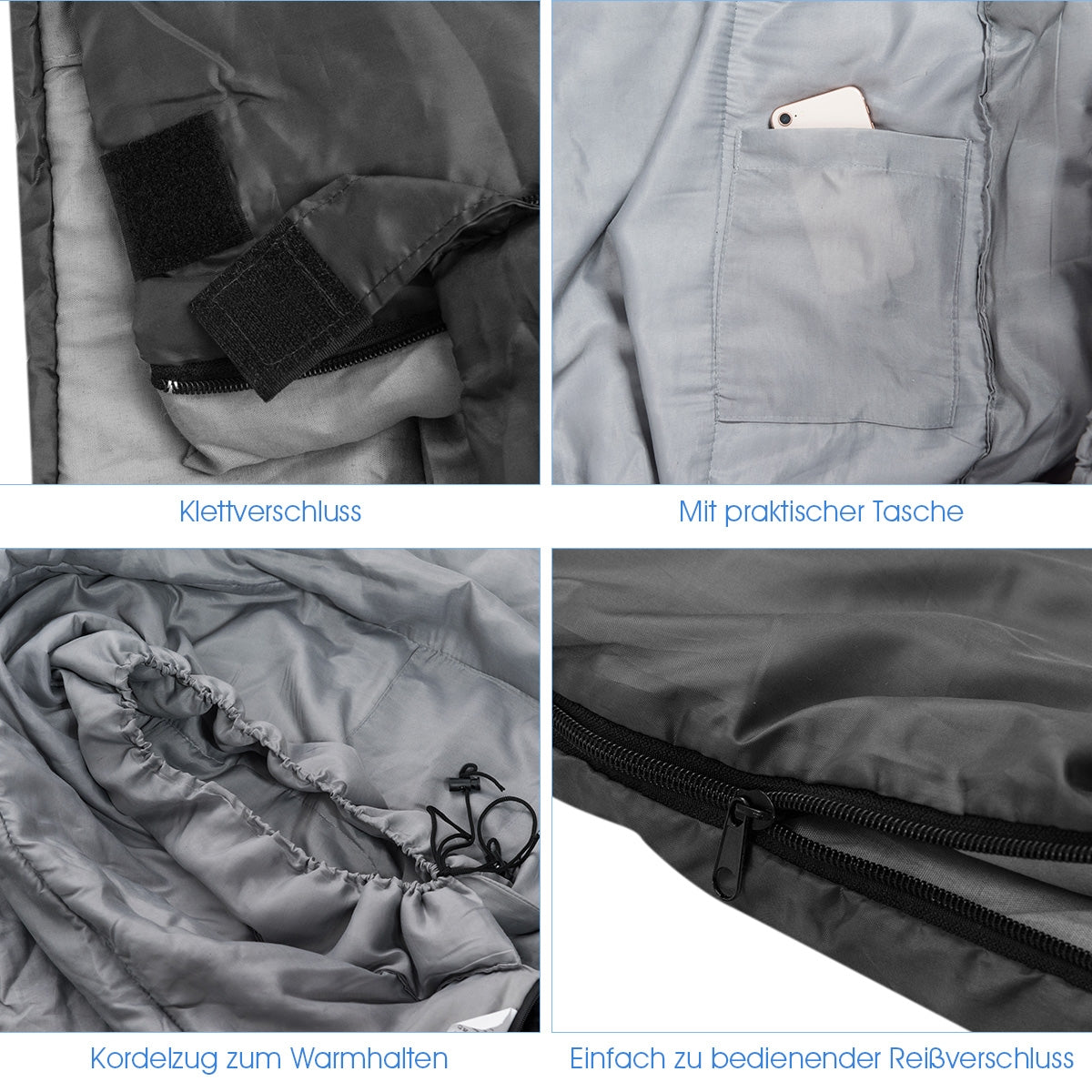 2 Person Waterproof Sleeping Bag with Pillows