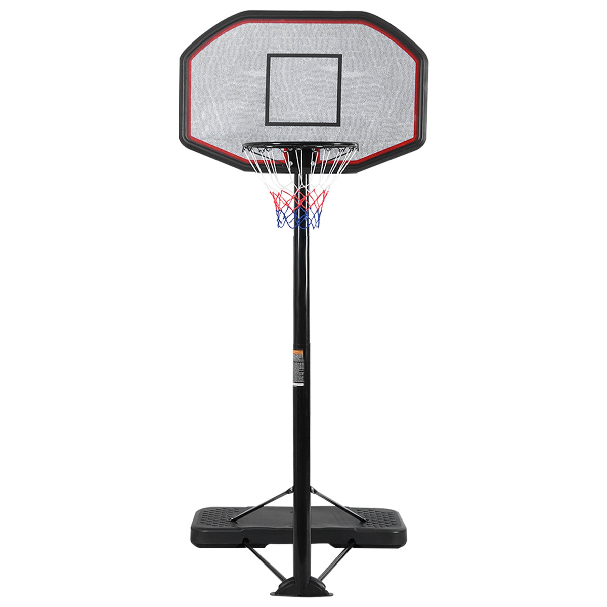 Adult 6.5-10 FT Height Adjustable Indoor Outdoor Basketball Hoop with Fillable Base