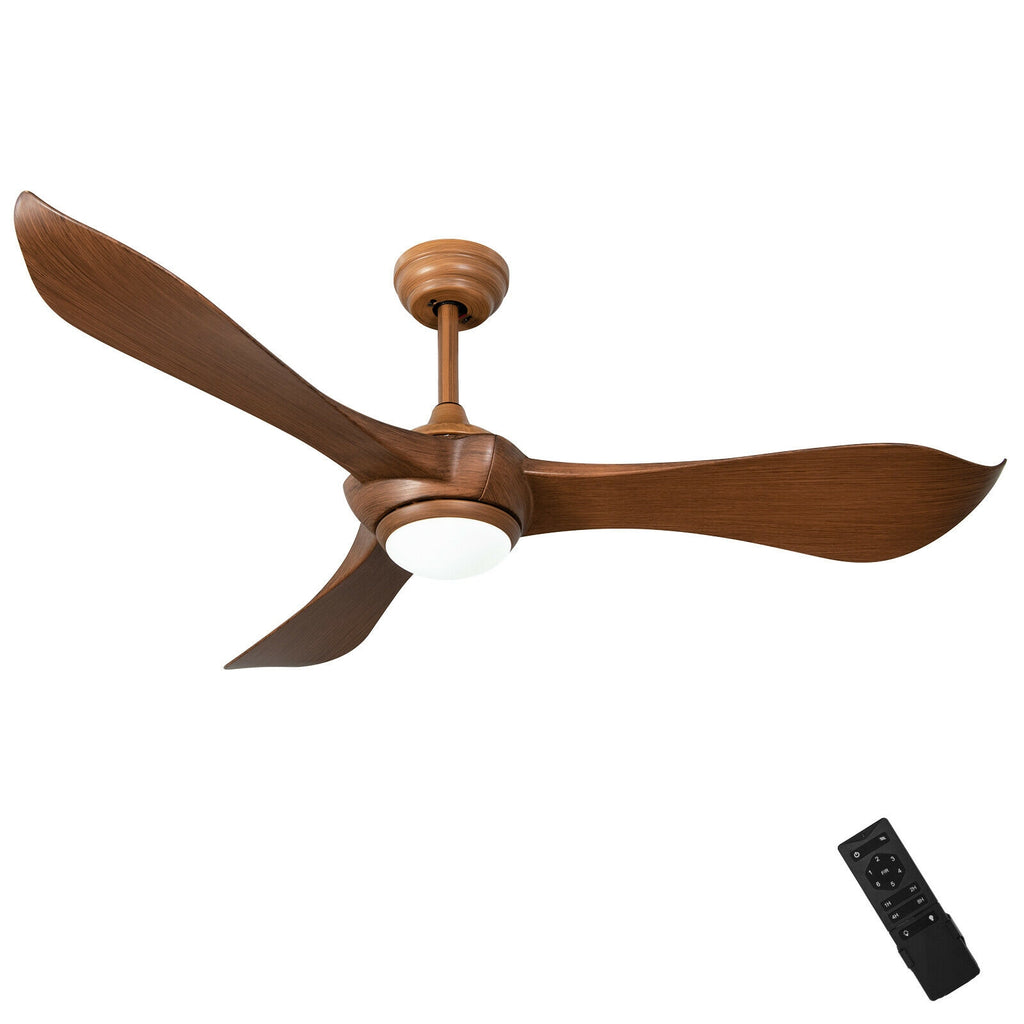 52 Inch Ceiling Fan with Light Reversible DC Motor - With Light