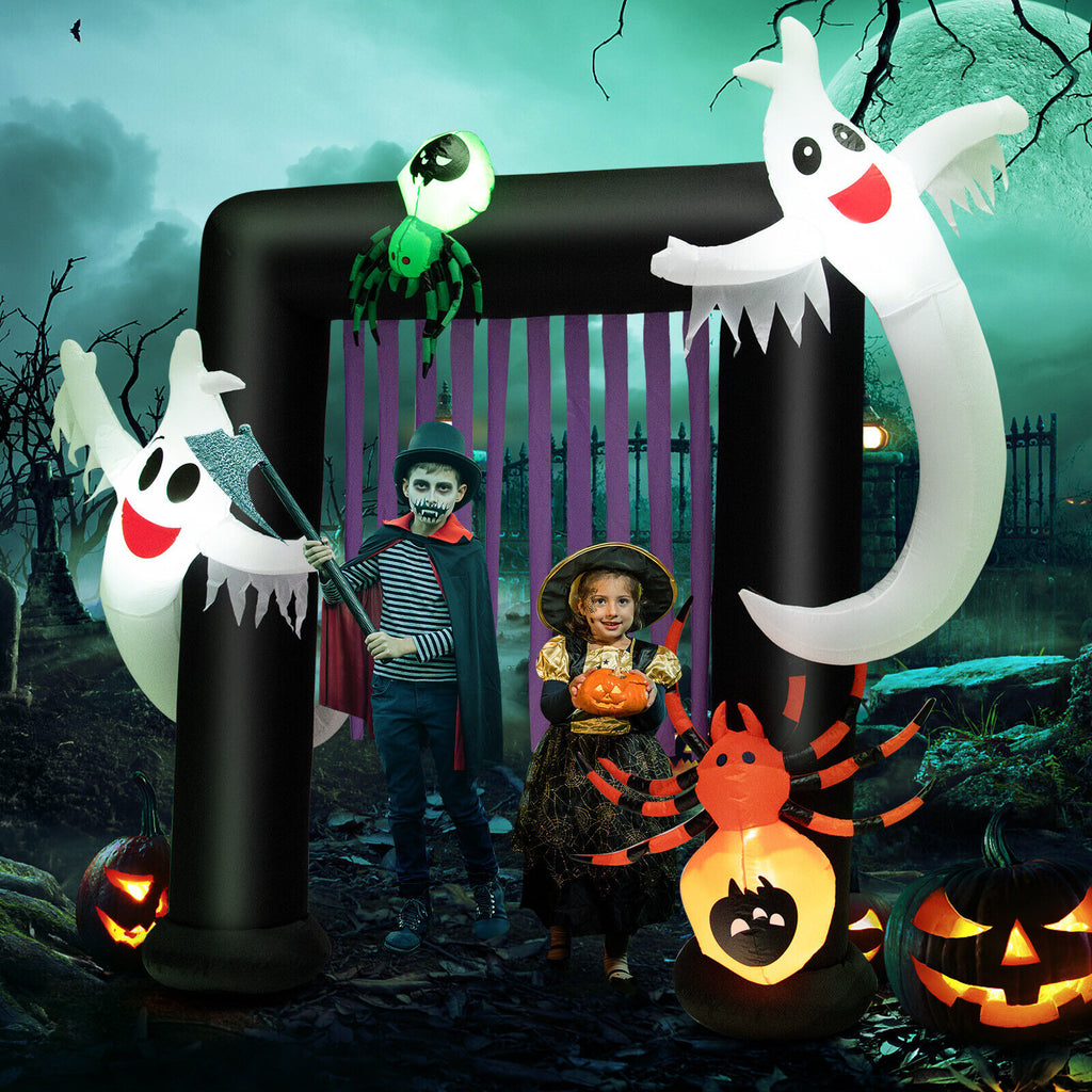 7.5Ft Inflatable Halloween Archway with Lights & Decorations for Outdoor Festive Decor