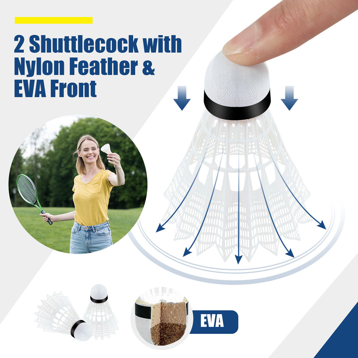 10/14 Feet Adjustable Badminton Net Stand with Portable Carry Bag - Adjustable Net Heights