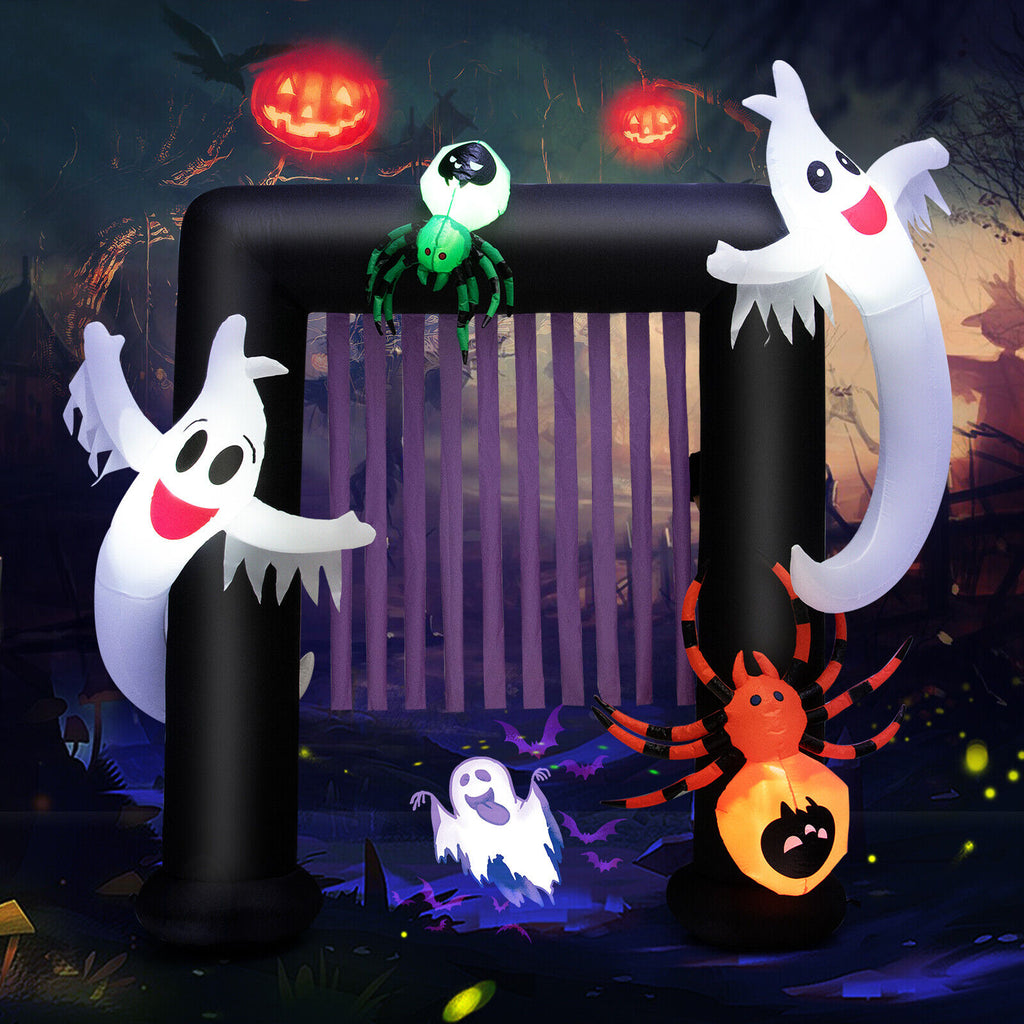 7.5Ft Inflatable Halloween Archway with Lights & Decorations for Outdoor Festive Decor
