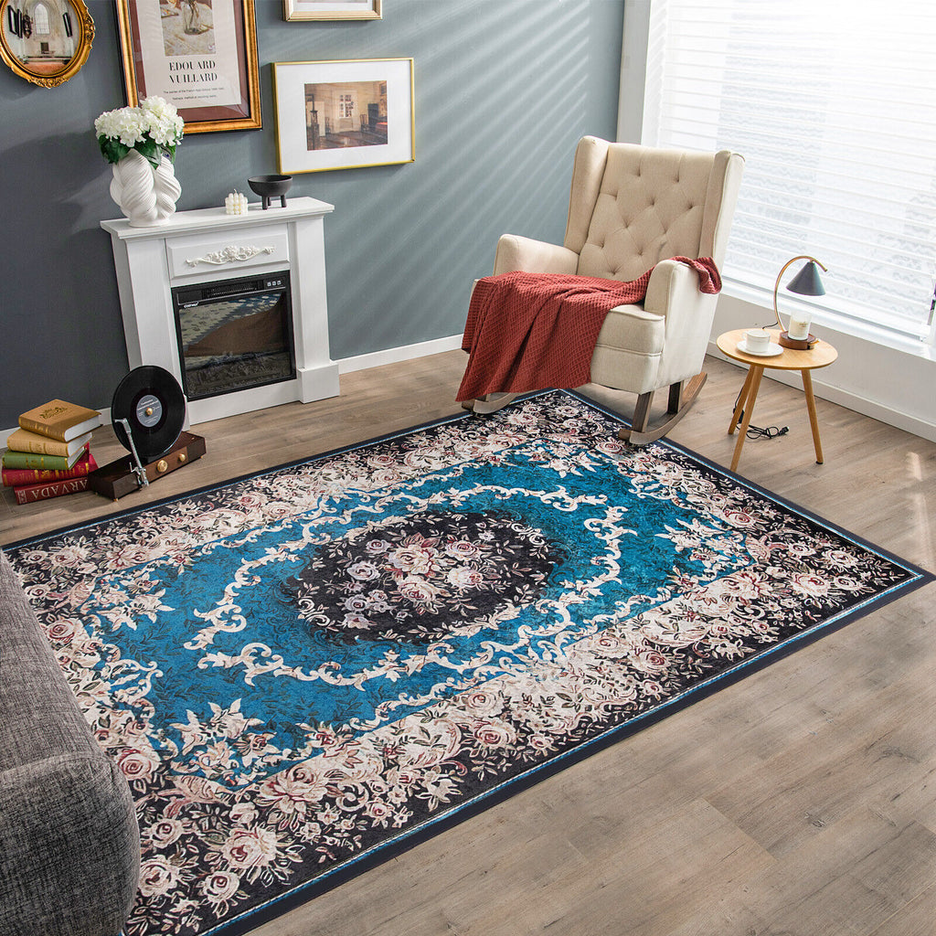 M Size Non-Shedding Anti-Slip Area Rug with Flame-Retardant Surface - Home Decor