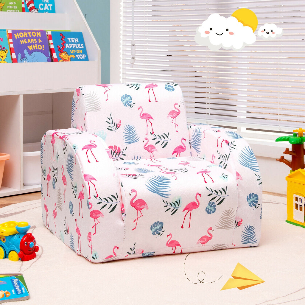 Pink 3-in-1 Convertible Kid Sofa Bed Lounger - Toddler Play & Rest Chair