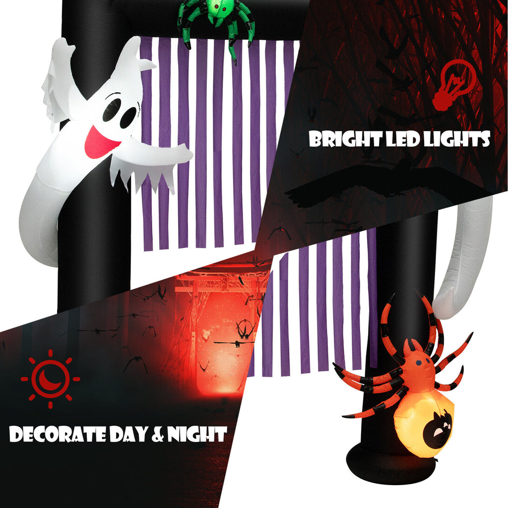 7.5Ft Inflatable Halloween Archway with Lights & Decorations for Outdoor Festive Decor