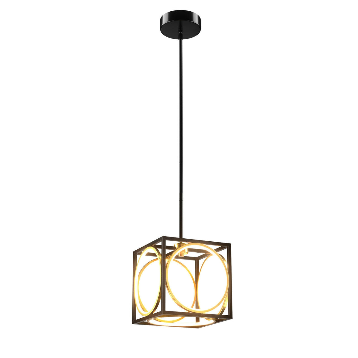 Modern Dimmable Warm White LED Chandelier - Pendant Light with LED, Adjustable Height