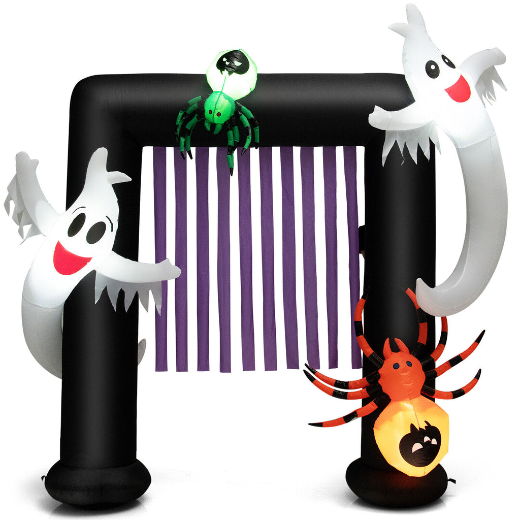 7.5Ft Inflatable Halloween Archway with Lights & Decorations for Outdoor Festive Decor