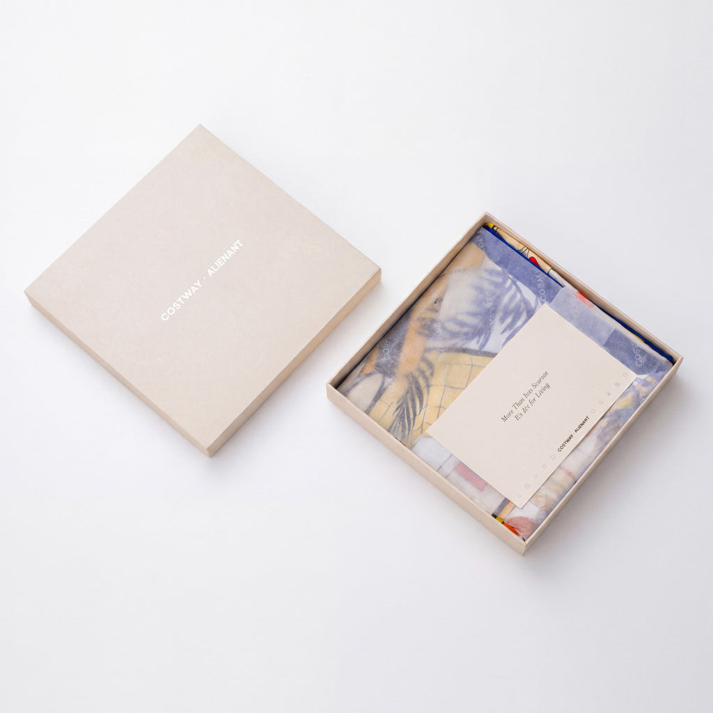 Mulberry Silk Square Scarf - Earthly Homeland NYFW Gift Box, 100% Soft & Vibrant