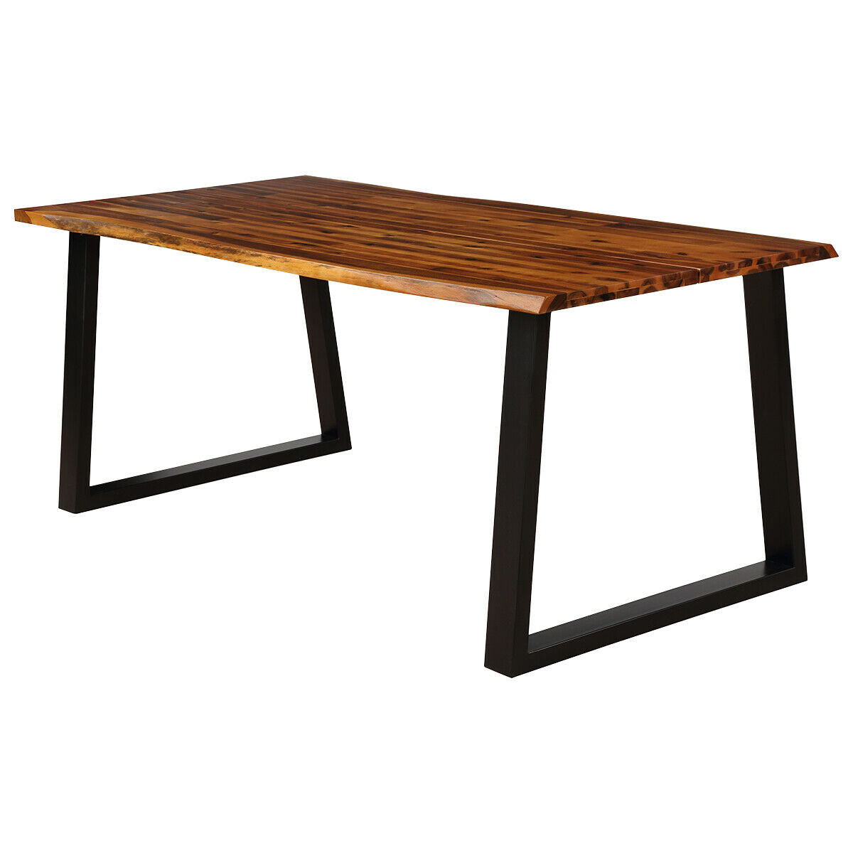 Acacia Wood Rectangular Dining Table for 6