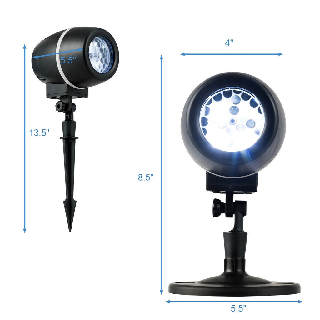 Outdoor Waterproof Snowflake LED Projector Lights with Remote Control