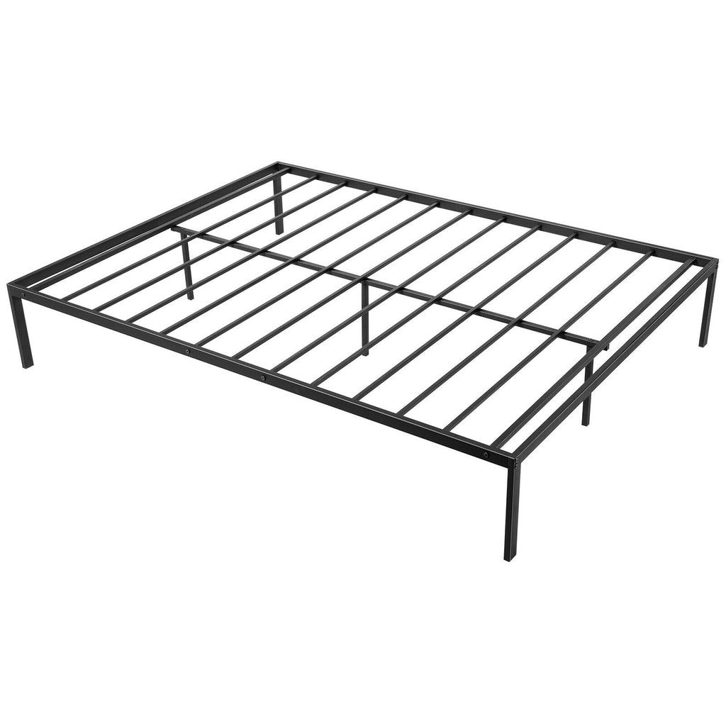 Queen Size Bed Frame with Metal Slat Support