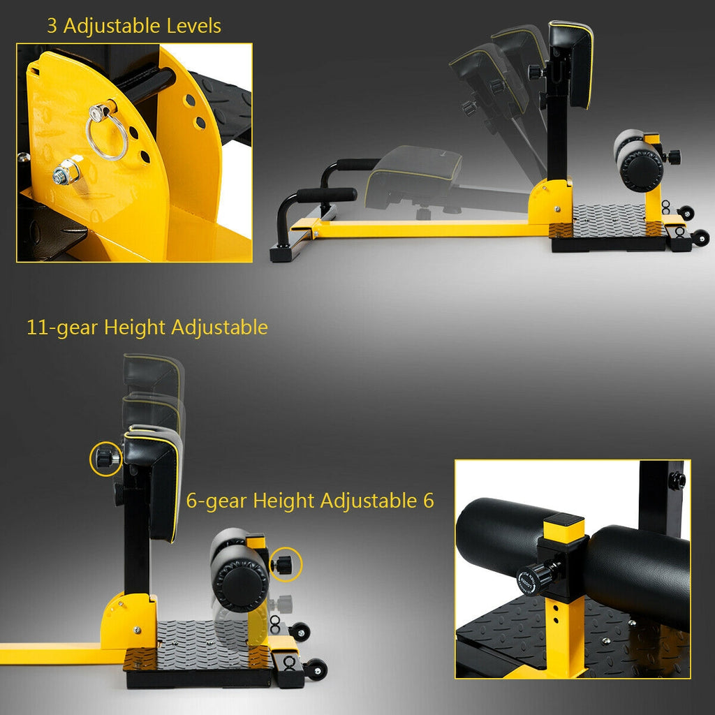 38 Inch 8-in-1 Multifunctional Home Gym Squat Equipment - Costway