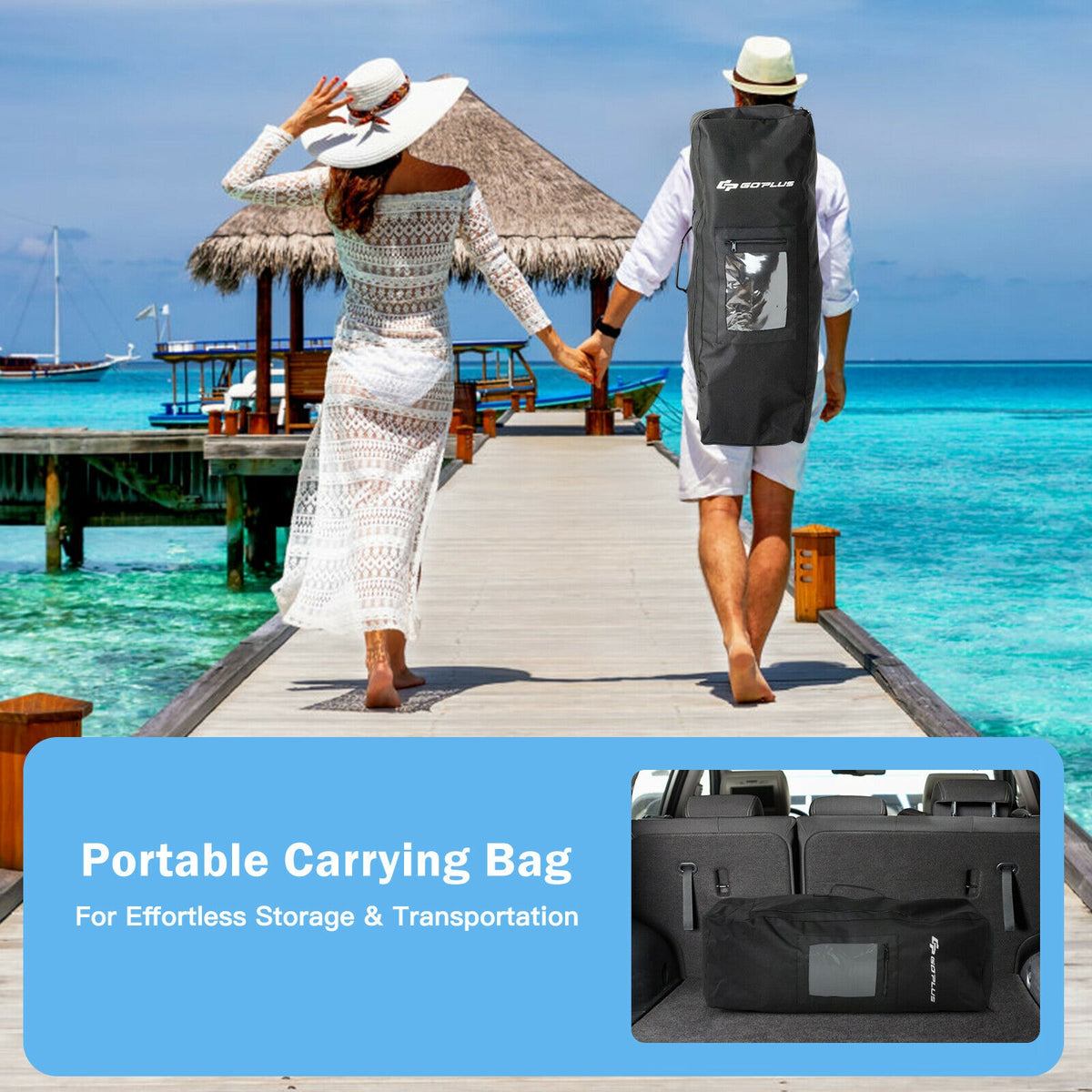 Inflatable Stand Up Paddle Board with Adjustable Paddle Pump - Lightweight Body Board