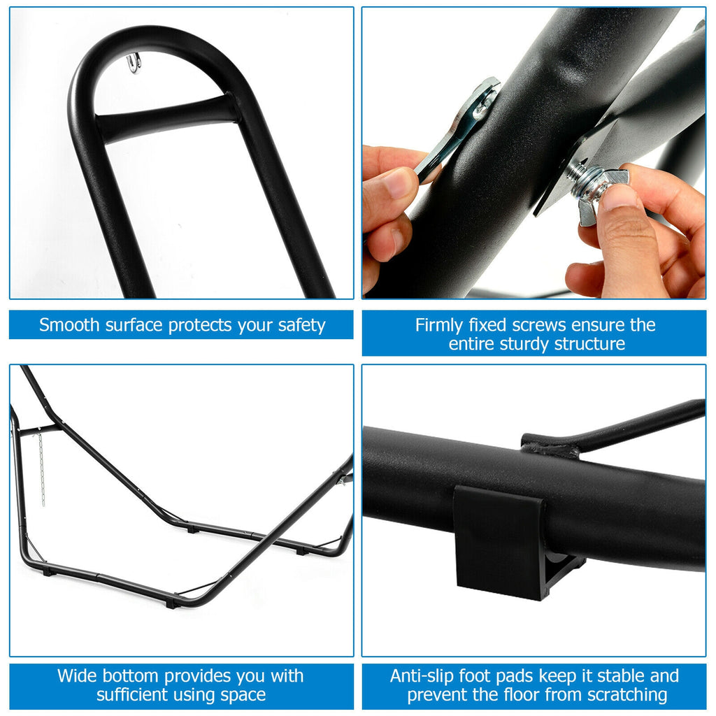 Indoor and Outdoor Hammock Frame Heavy Steel Hanging Hooks