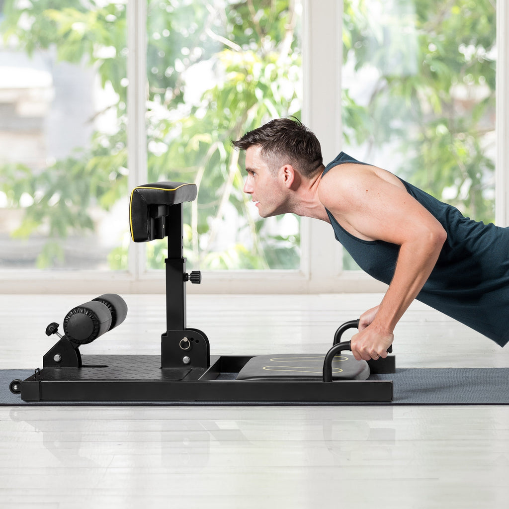 8-in-1 Home Gym Multifunction Squat Machine 39 Inch Length - Costway