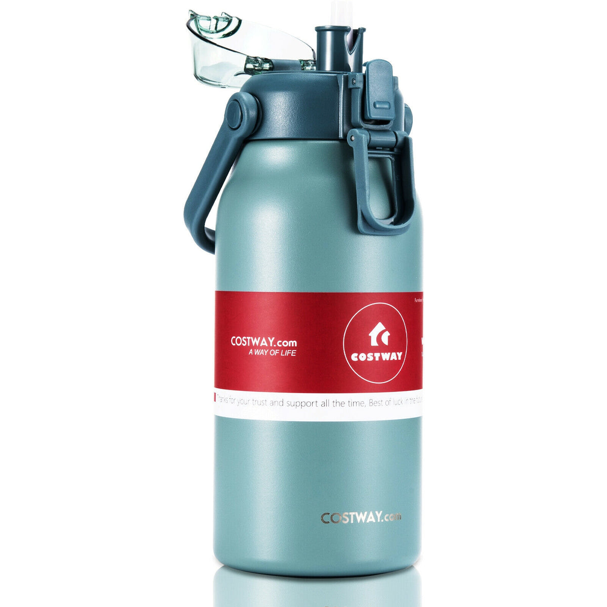 44oz Vacuum Insulated Leakproof Stainless Steel Sports Water Bottle
