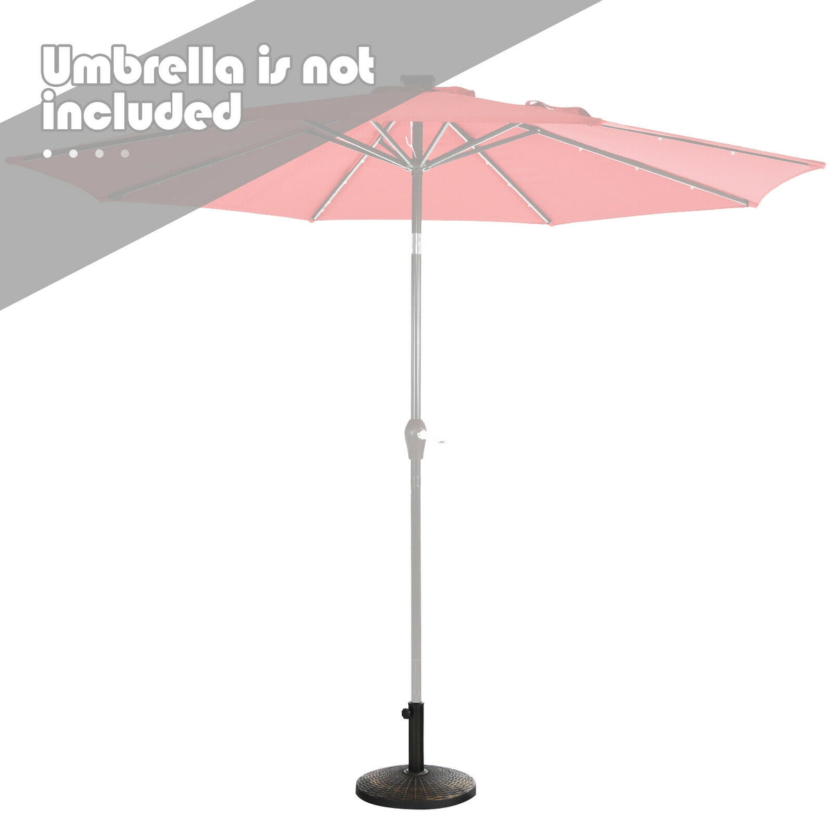 27 lb Patio Market Umbrella Base - Resin
