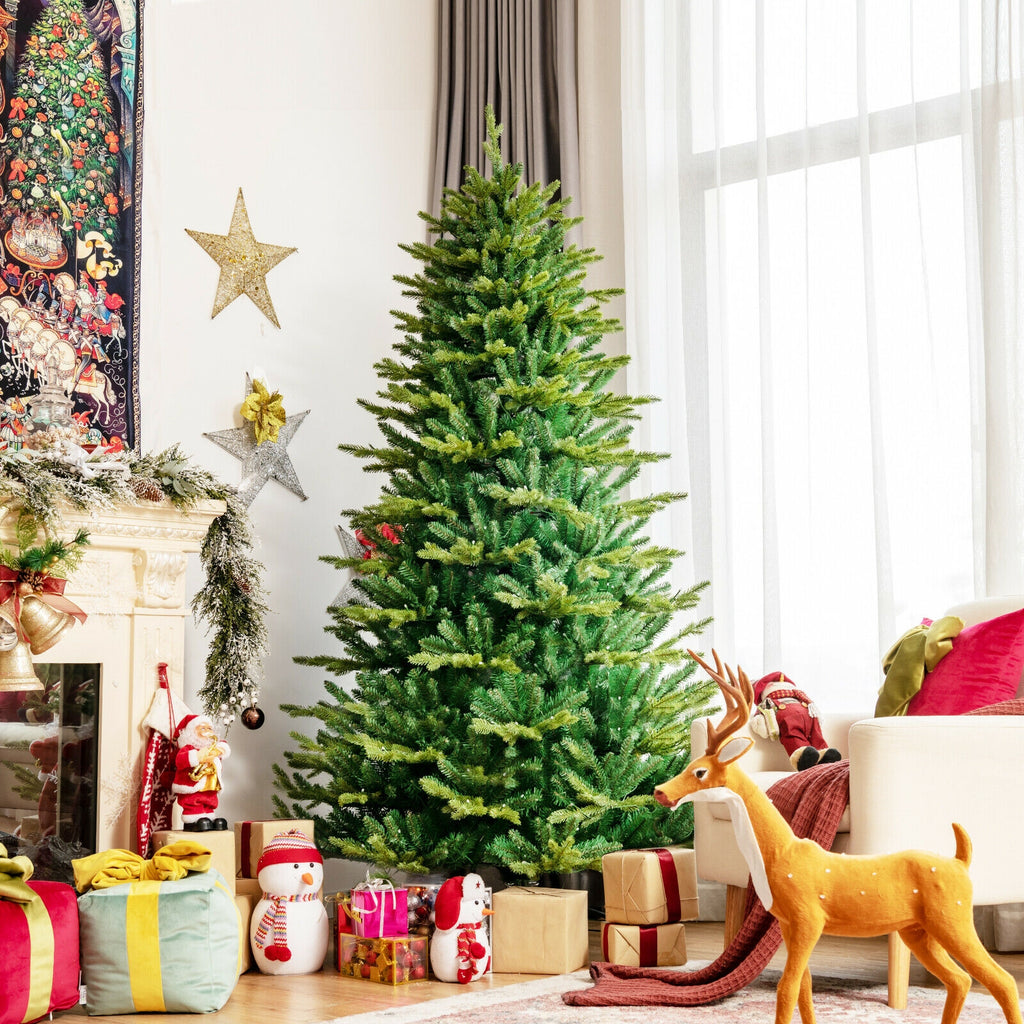 7 ft Pre-lit Artificial Christmas Tree with App-Controlled LED Lights