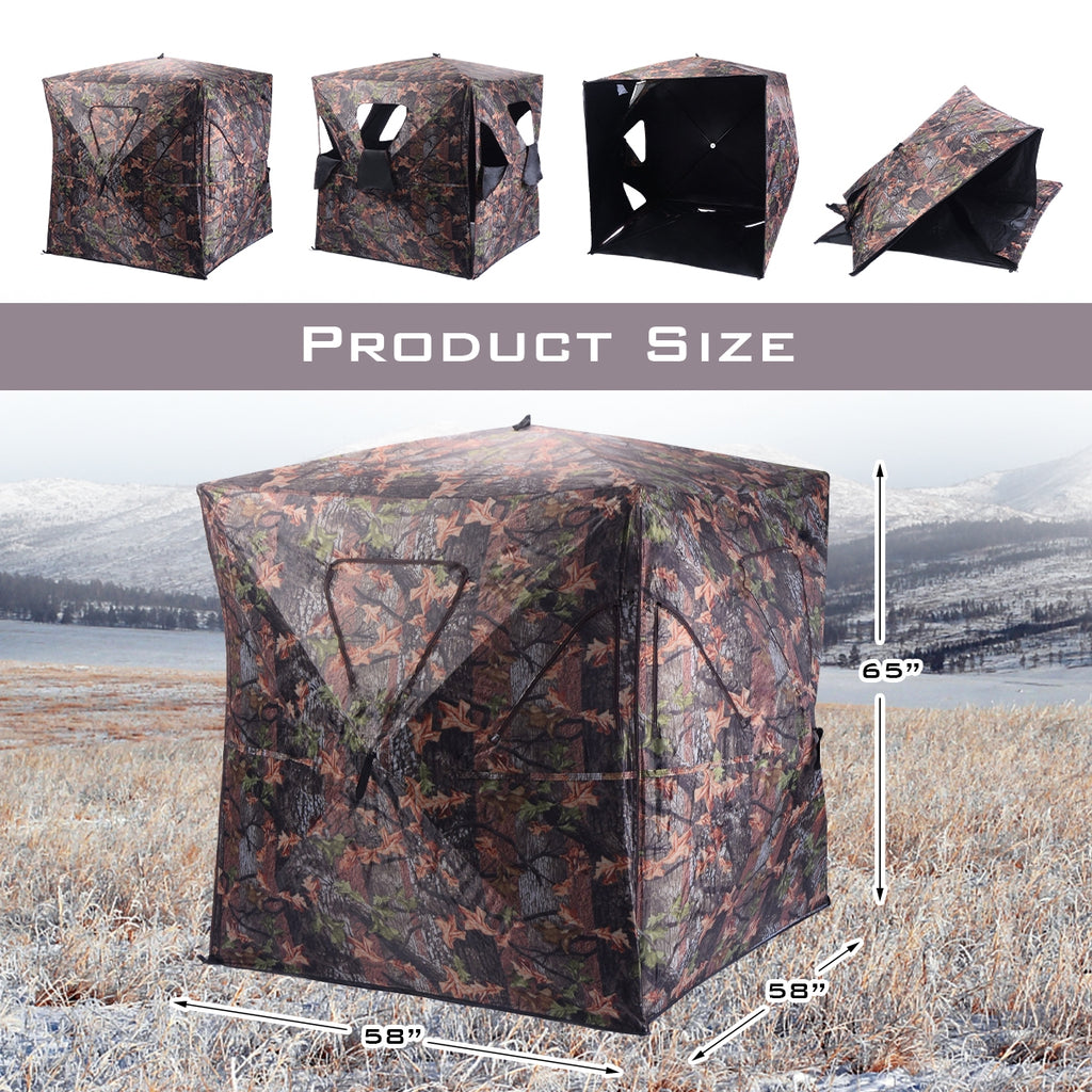 Portable Pop-Up Hunting Blind with 360° View - Style 1