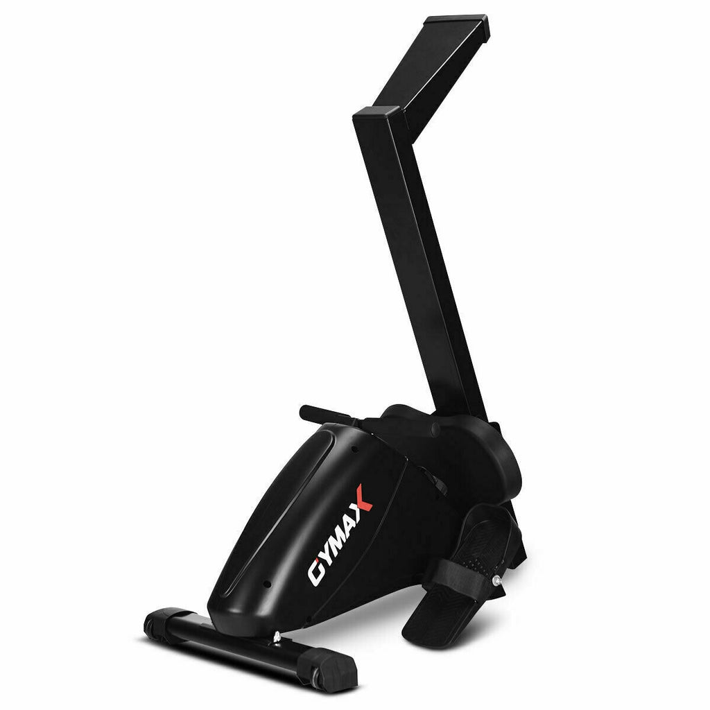 Foldable Magnetic Rowing Machine with 10 Resistance Levels for Home Gym