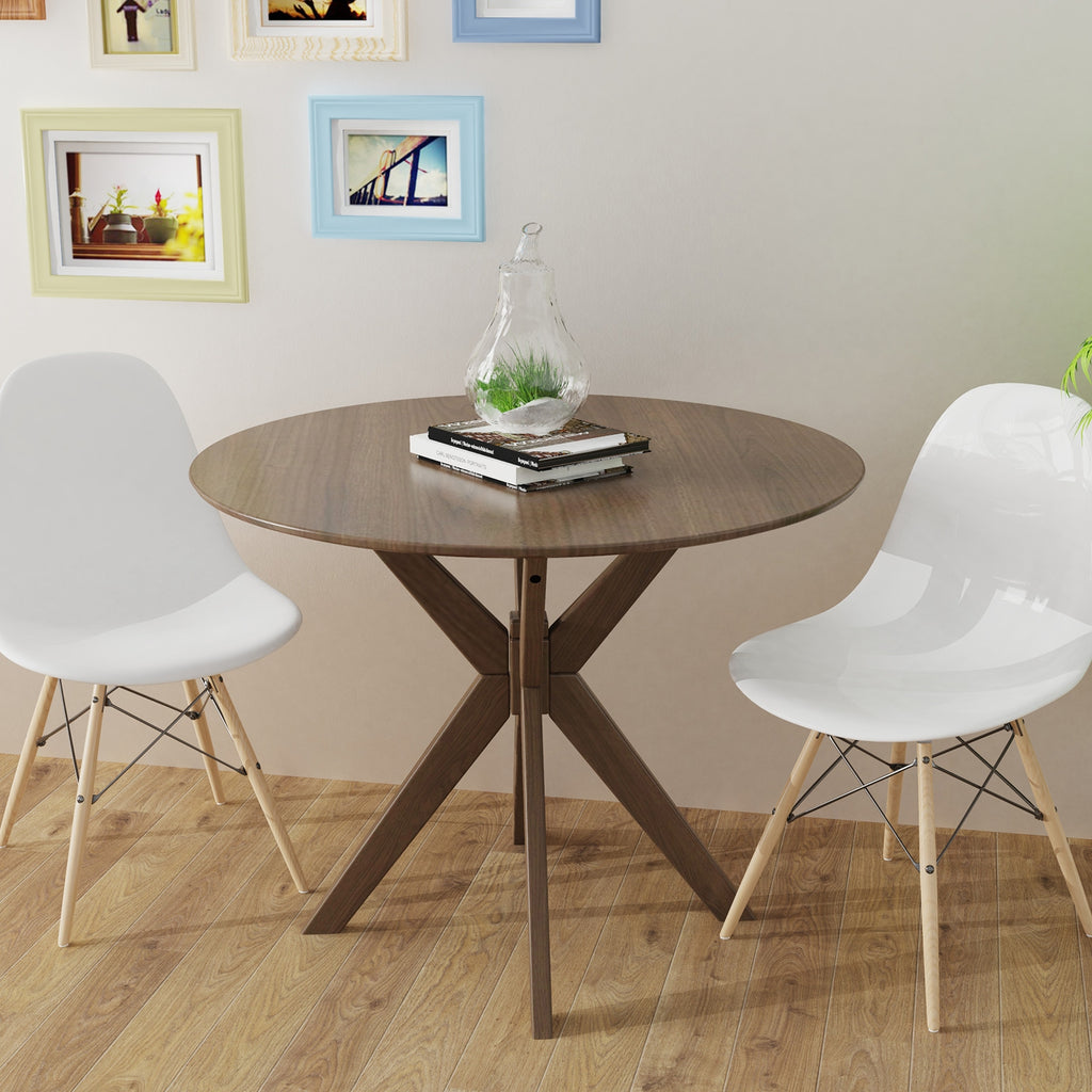 36 Inch Round Dining Table with Pedestal Base - MDF Tabletop