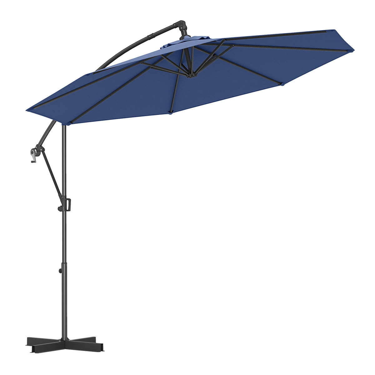 10 Feet Offset Hanging Umbrella Patio Cantilever with Infinite Tilt