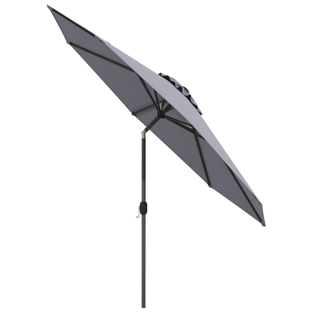 10 Feet Outdoor Patio Umbrella with Tilt Adjustment and Crank