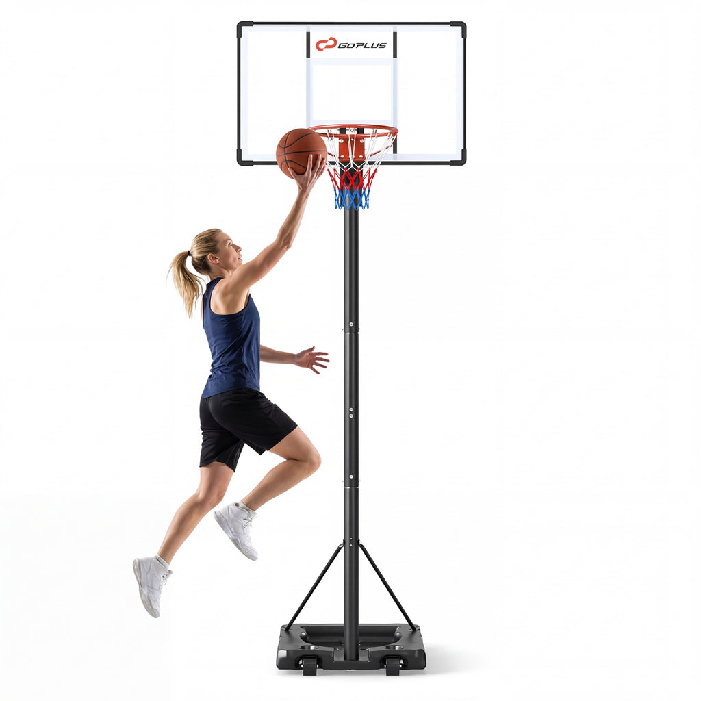 Portable Outdoor Basketball Hoop with Adjustable Height for All Ages
