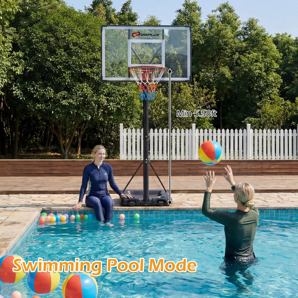 Portable Outdoor Basketball Hoop with Adjustable Height for All Ages