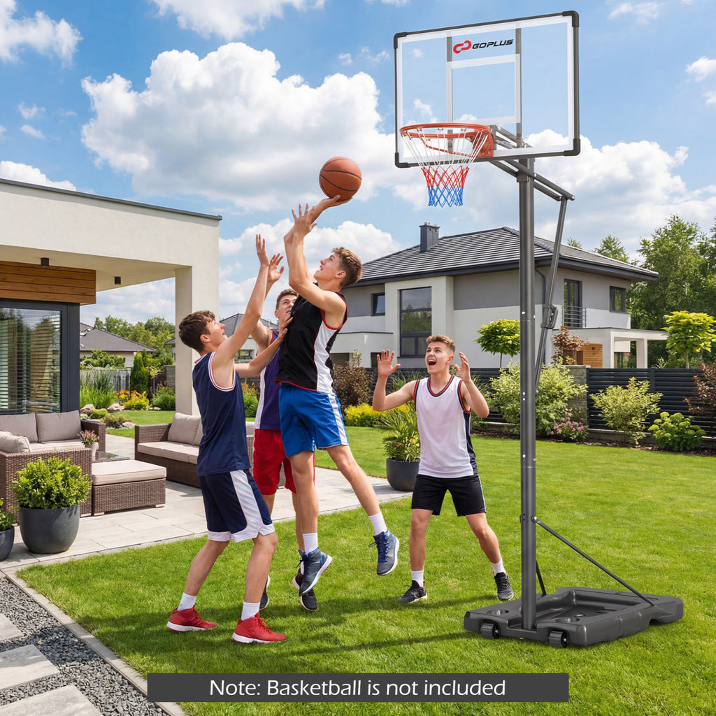 Portable Outdoor Basketball Hoop with Adjustable Height for All Ages