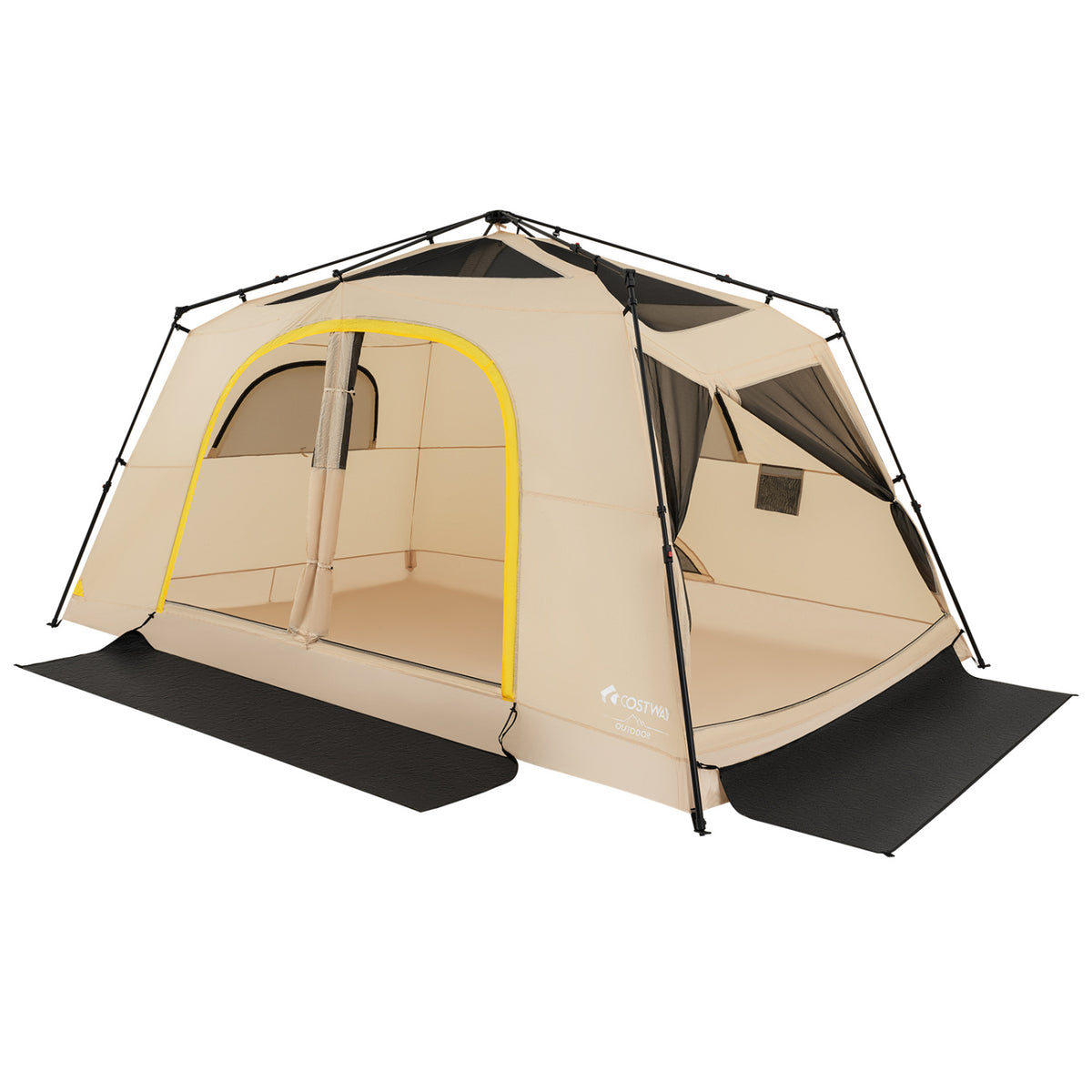 10 Person Instant Cabin Camping Tent with Rainfly 13 ft x 9 Portable