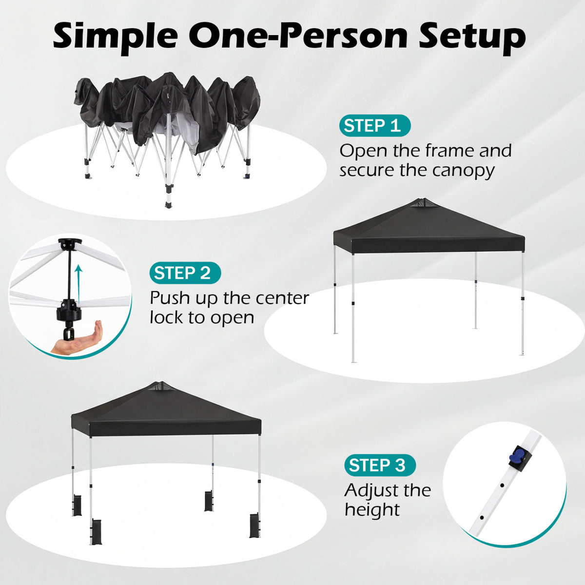 10 x Feet Outdoor Commercial Pop up Canopy Tent