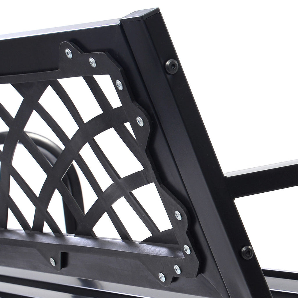 Outdoor Bench with Steel Frame - Style 1