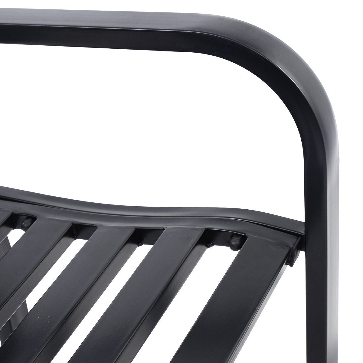 Outdoor Bench with Steel Frame - Style 1