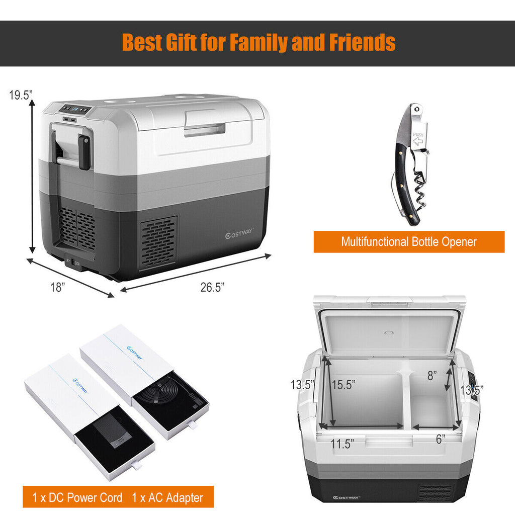 58 Quart Portable Electric Car Cooler
