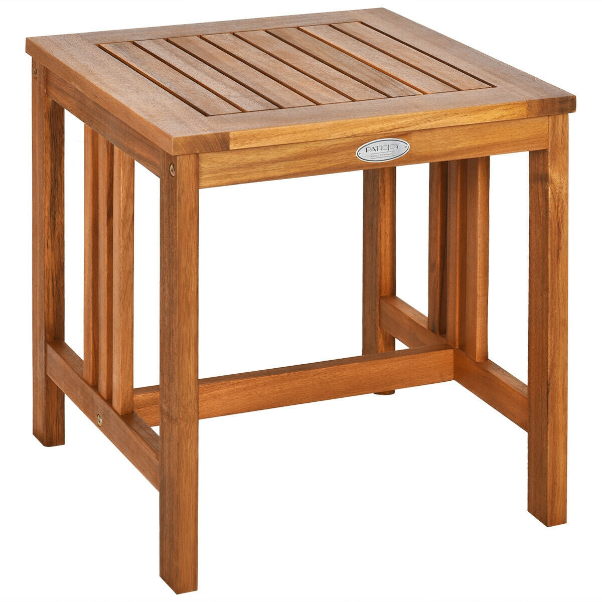 Acacia Wood Patio Rocking Chair Table Set - 2 Piece