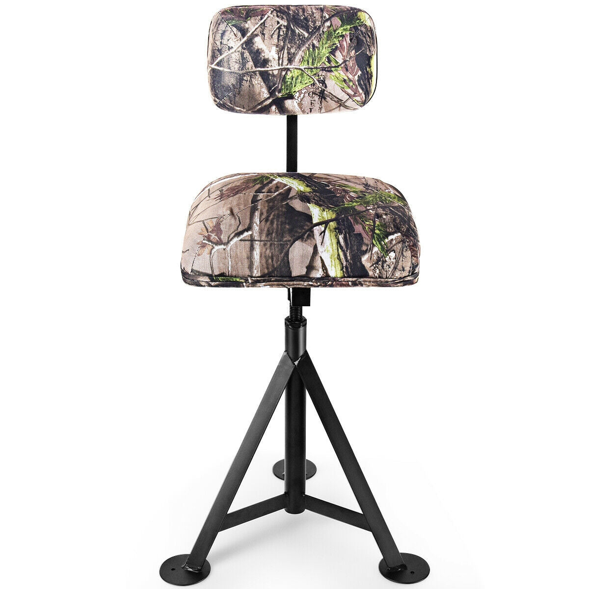 Swivel Hunting Chair Tripod with Detachable Backrest