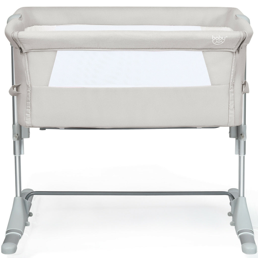 Baby Bedside Sleeper Bassinet with Carrying Bag - Beige, No Toys