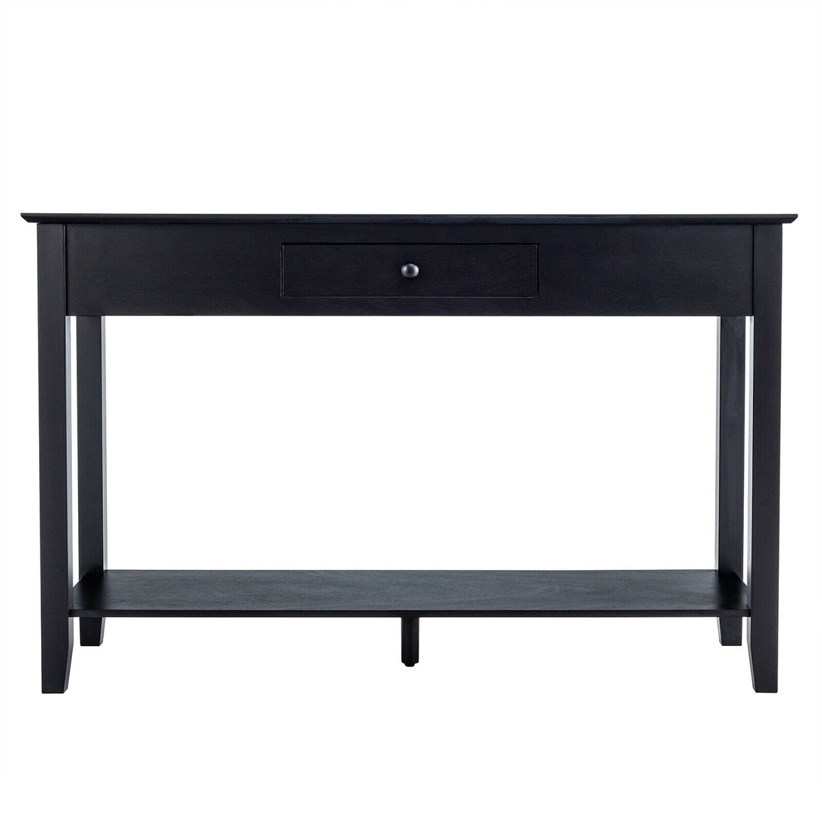 Console Sofa Table with Drawer Storage - Black