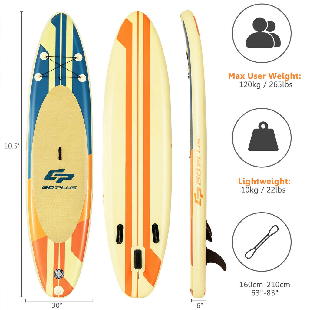 Lightweight Inflatable Stand Up Paddle Board with Bag Aluminum Paddle and Pump - M Size