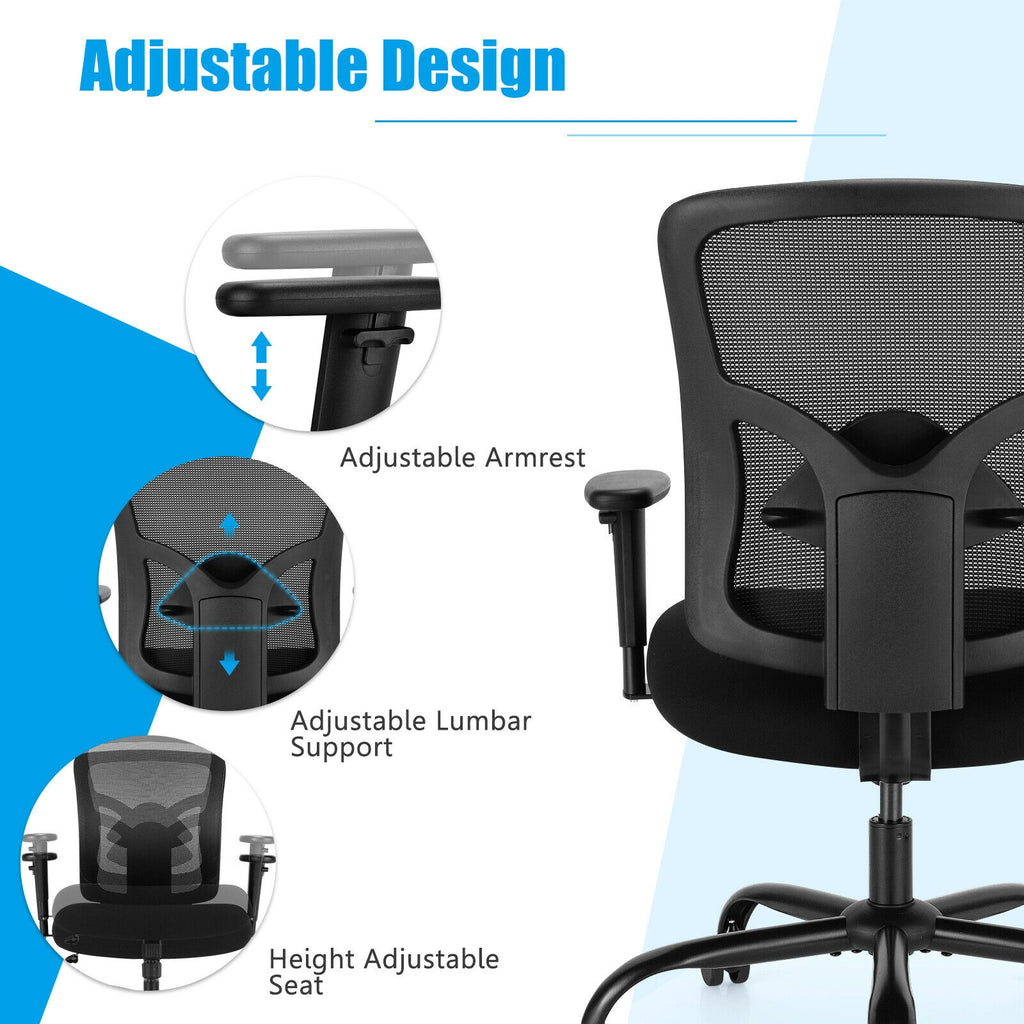 400 lbs Mesh Office Chair – Big & Tall Ergonomic Task Chair