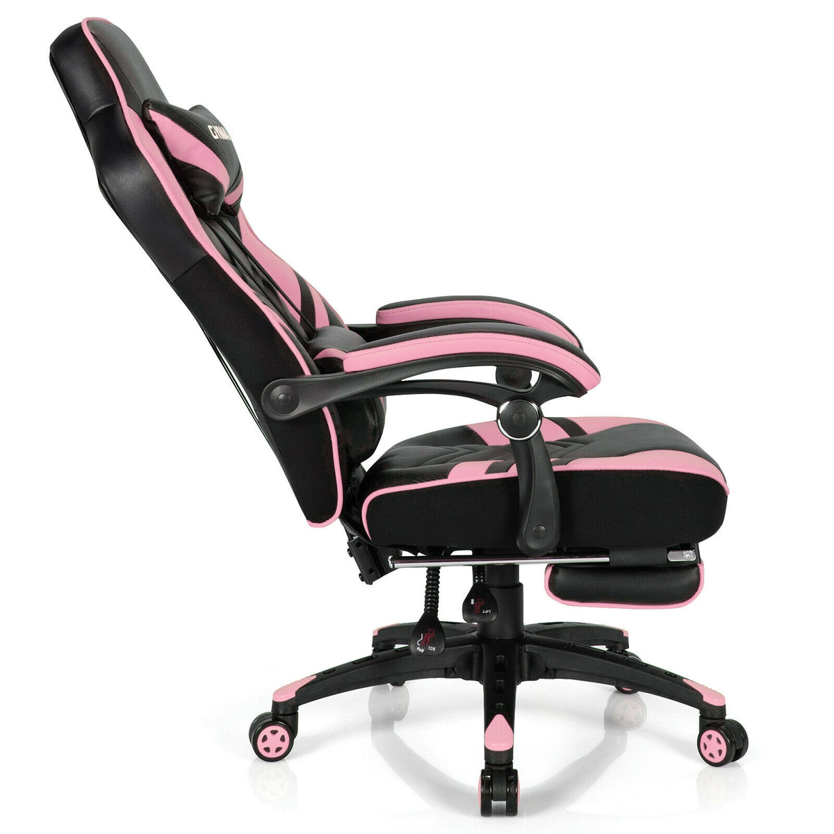 Adjustable Gaming Chair with Footrest for Home Office