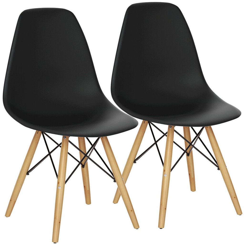 Mid-Century Dining Side Chair - Black