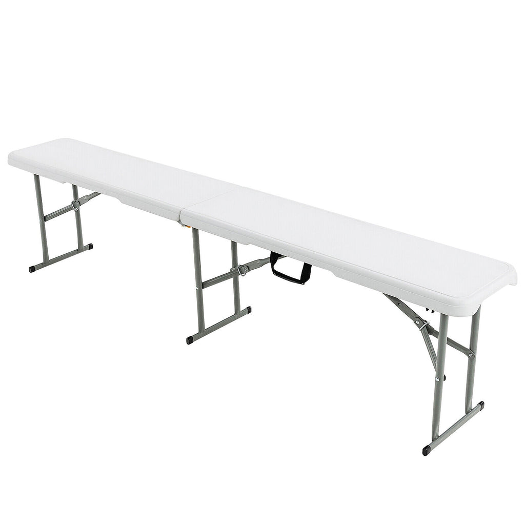 6 Feet Portable Picnic Folding Bench 550 lbs Limited with Carrying
