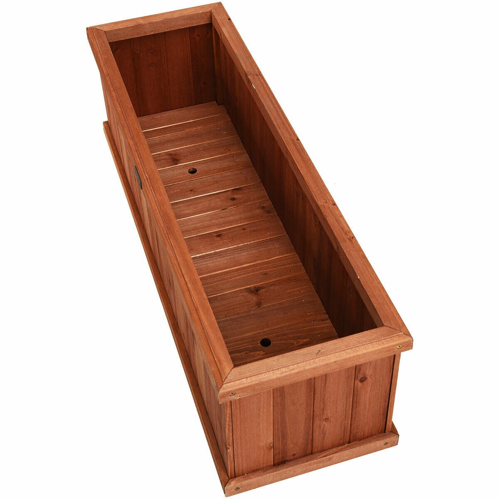 Wooden Planter Box 40 inches - Fir Garden Planter