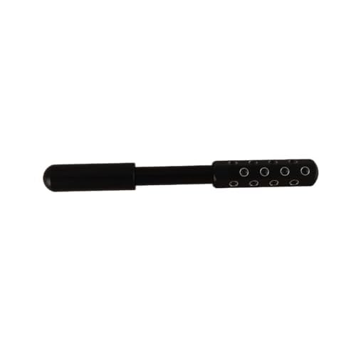 24-Stone Facial Roller - Cooling Face & Neck Massager Tool for Skin Rejuvenation | 360¡Æ Contouring with Germanium Stones & Aircraft Aluminum | Portable 7.6" Beauty Roller - Black