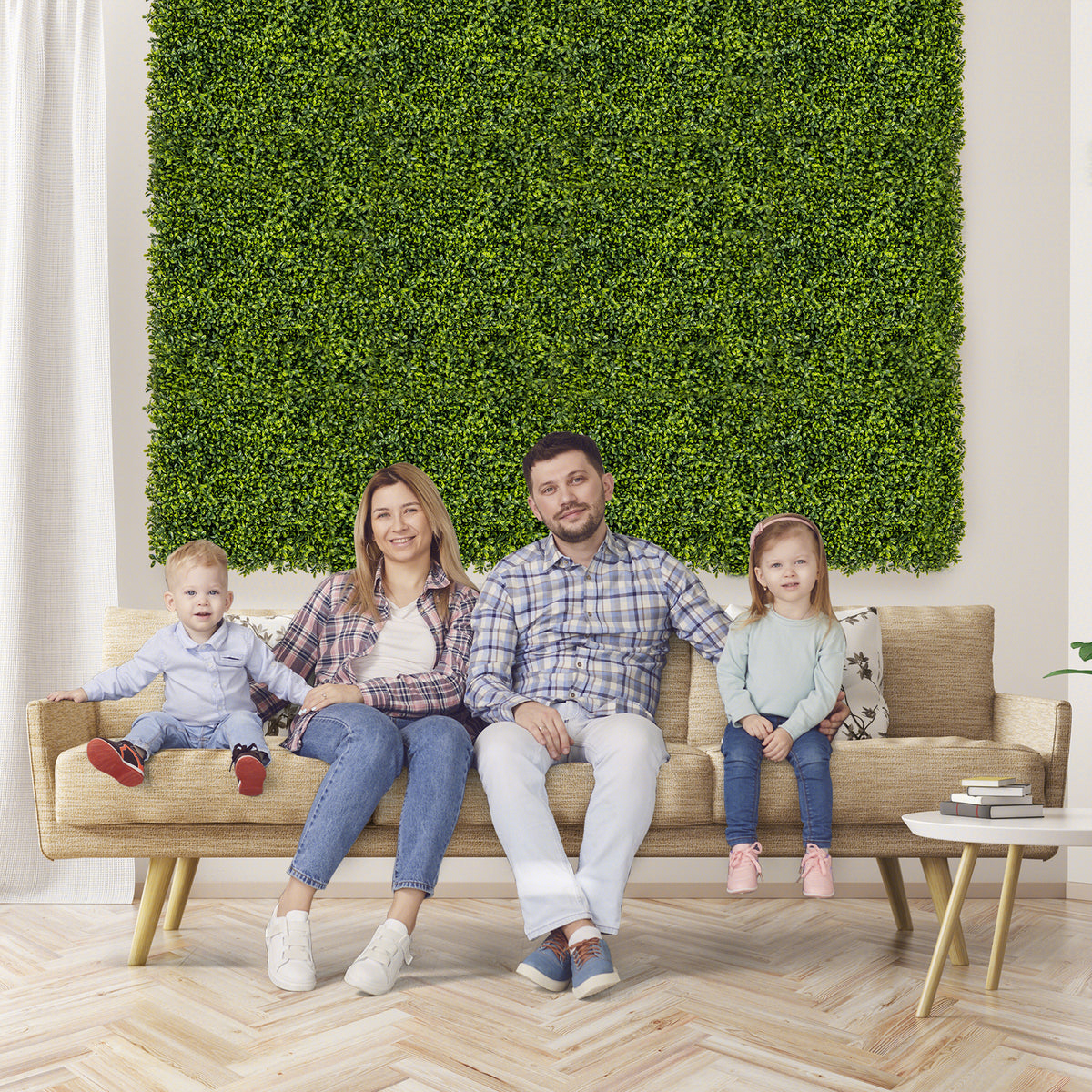 Artificial Hedge Panels 20x20 Inch - 12 Pieces Privacy Green Wall