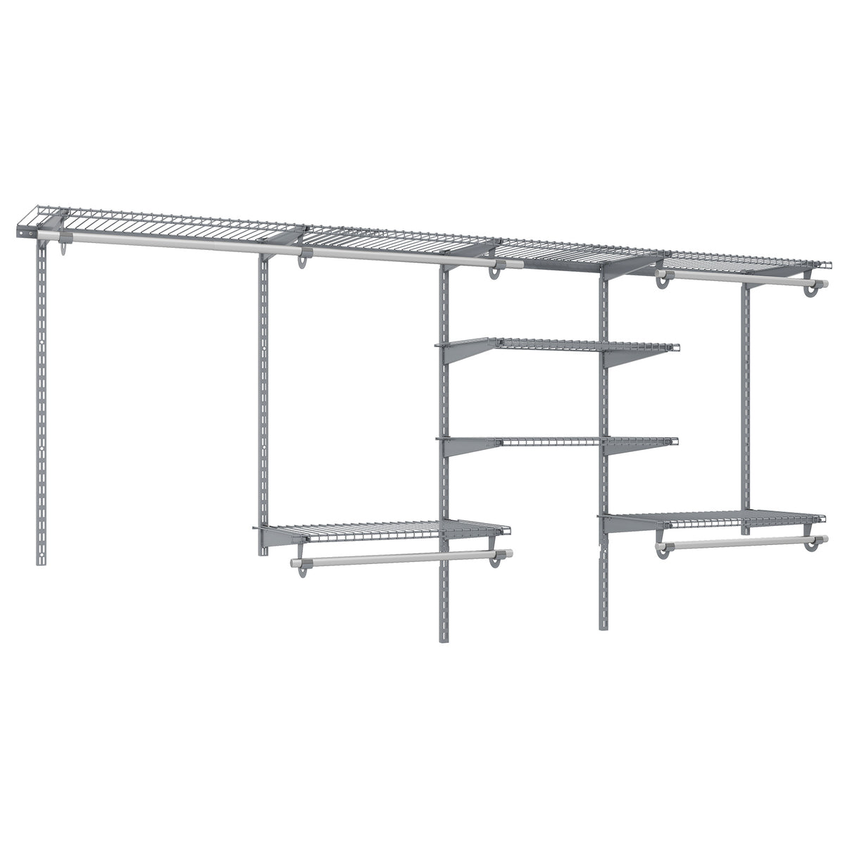 4-8 Feet Closet Organizers and Storage System with Hanging Rod for